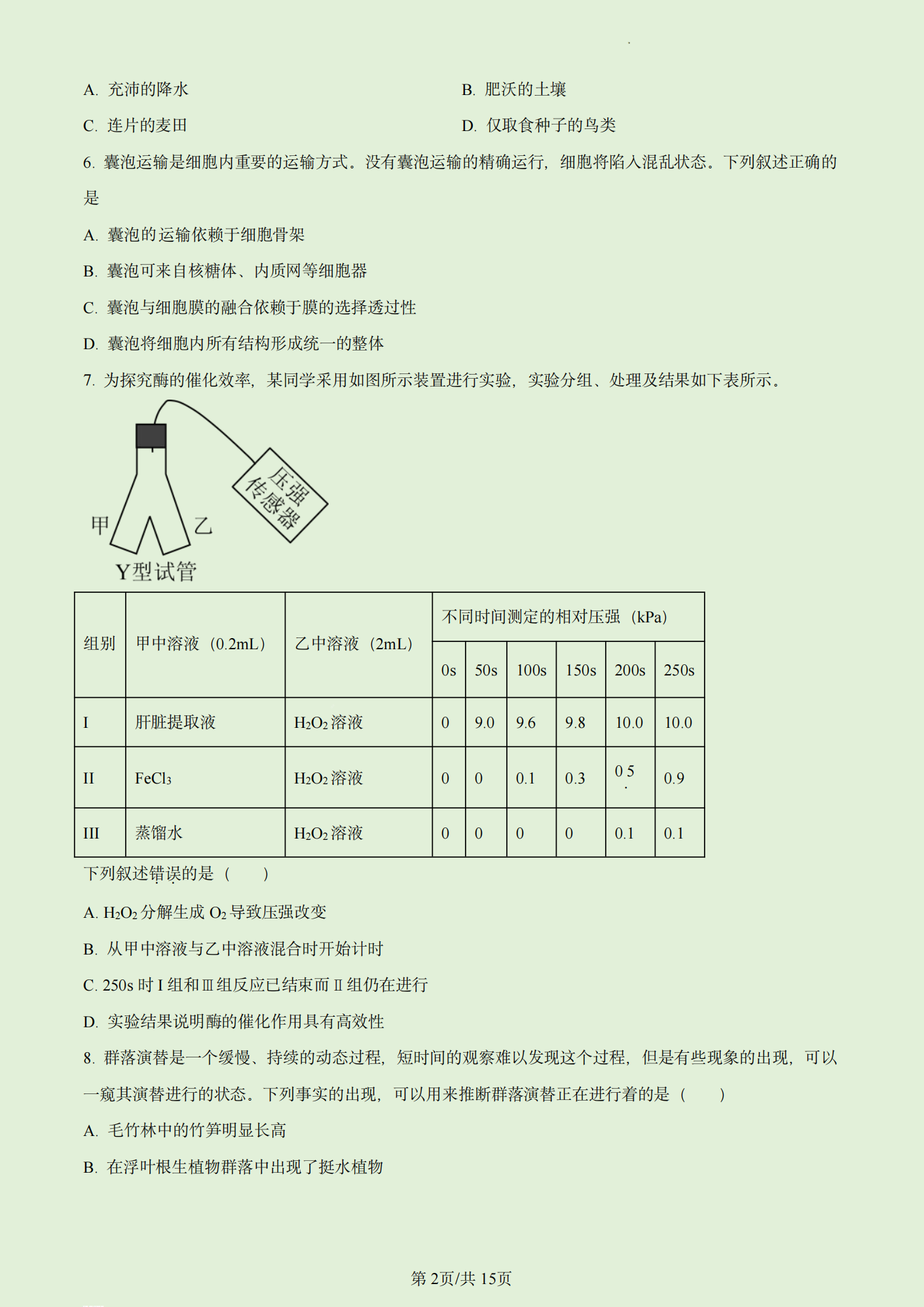 2023年高考真题及答案